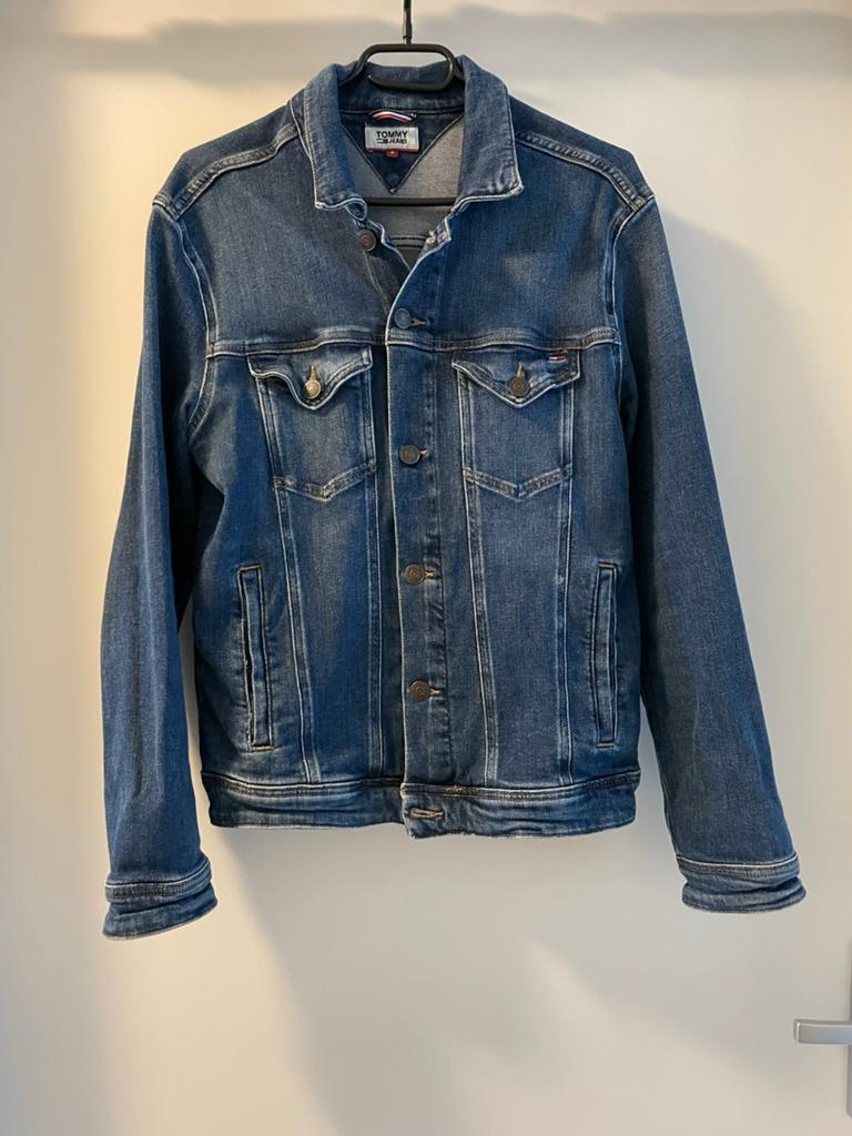 Tommy Jeans classic denim trucker jacket - maat S., Ophalen of Verzenden, Zo goed als nieuw, Blauw
