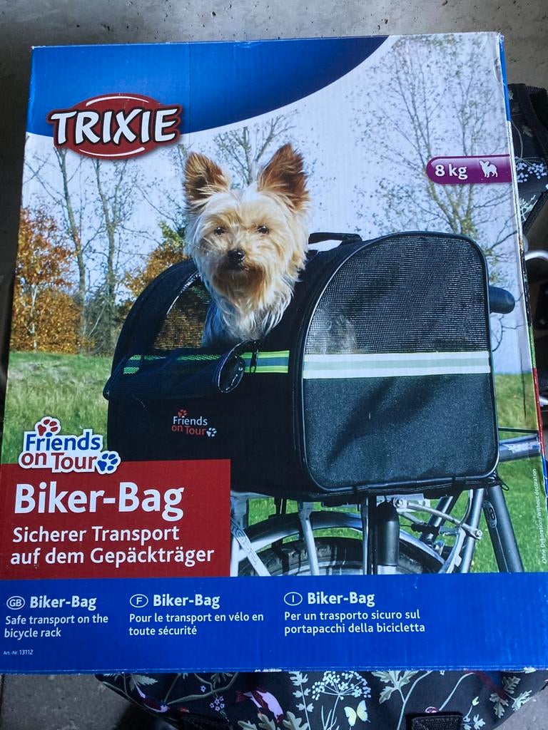 Te koop: hondenfietsstoeltje. Merk Trixie., Ophalen of Verzenden, Zo goed als nieuw