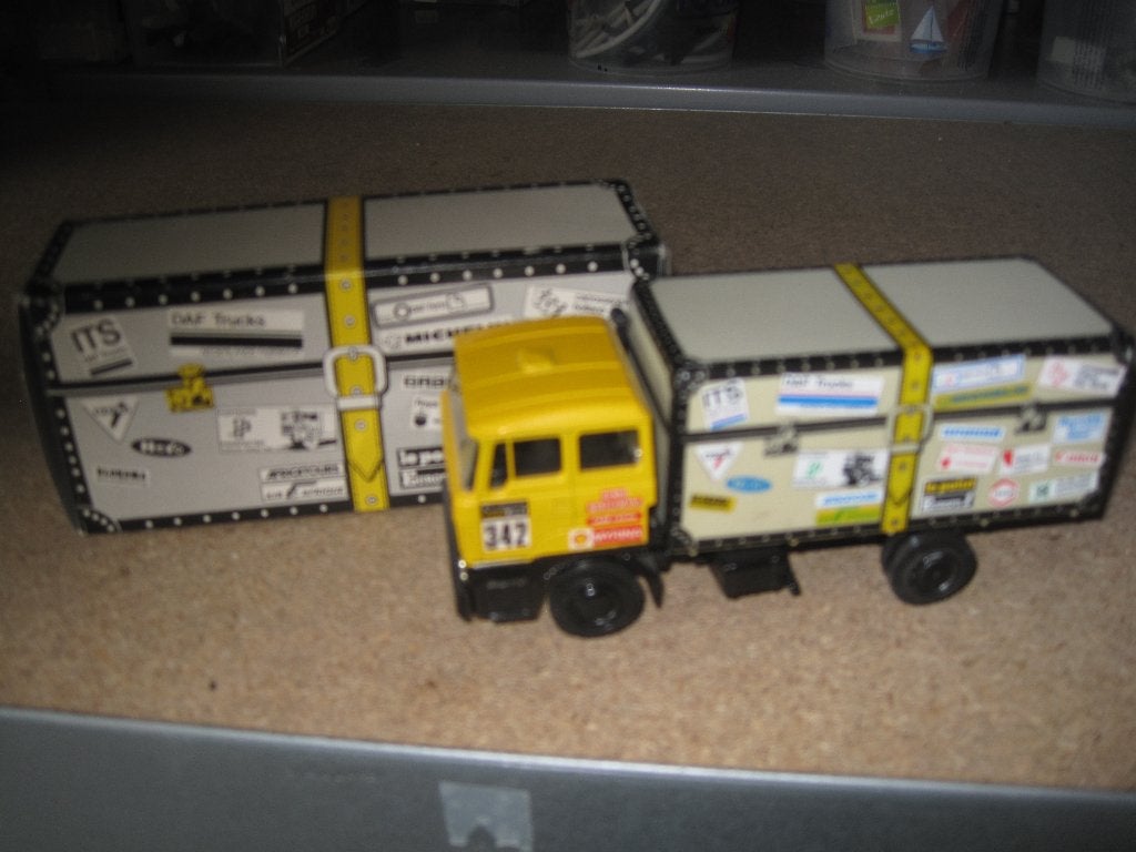 Lion car Daf 3300Bakwagen Paris-Dakar 1983, Ophalen of Verzenden, Gebruikt, Bus of Vrachtwagen, Lion Toys