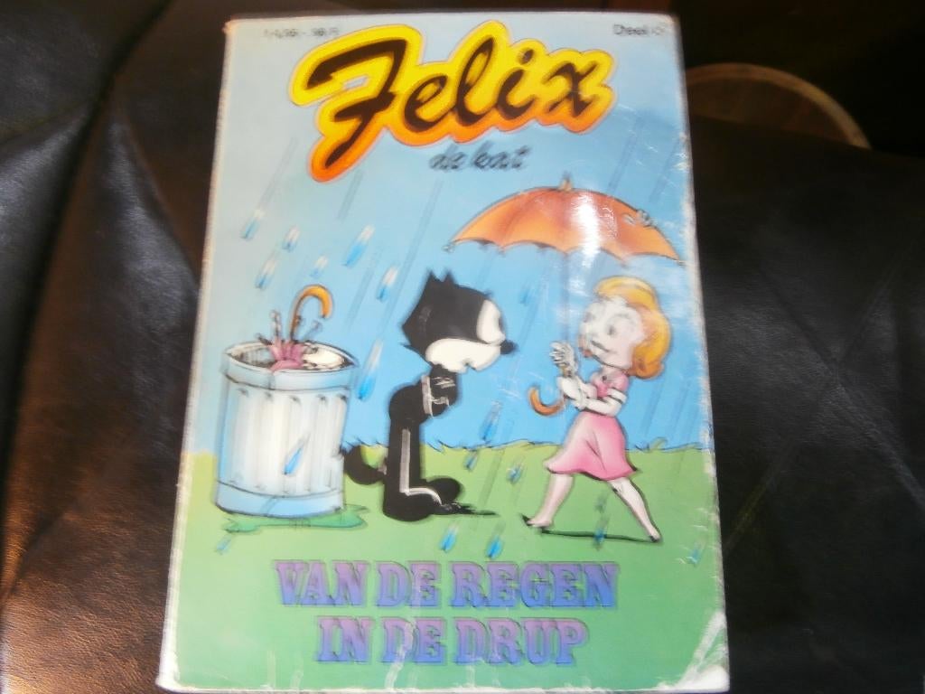 Stripboek Felix de kat deel 4 van De regen in de drup strip, Eén stripboek, Ophalen of Verzenden, Gelezen