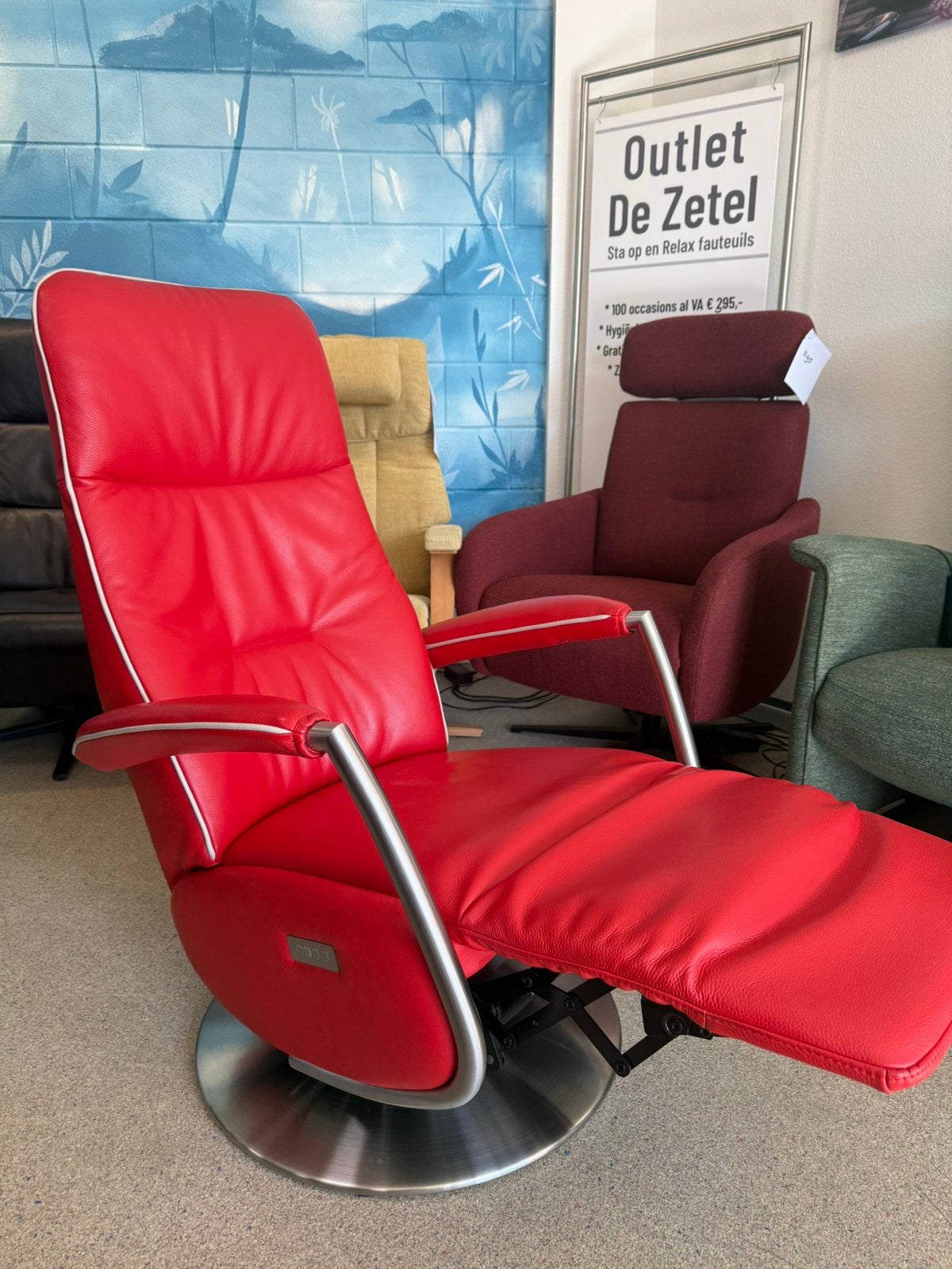 De toekomst sta op stoel relax fauteuil gratis bezorging, Ophalen of Verzenden, Zo goed als nieuw, Leer, Ruim 100 modellen in alle kleuren en maten