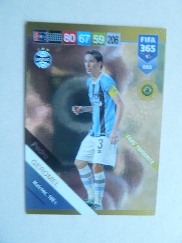 Panini  Fifa 365 card. Pedro. Geromel  Fans.Favorite, Ophalen of Verzenden, Zo goed als nieuw, Buitenlandse clubs, Poster, Plaatje of Sticker