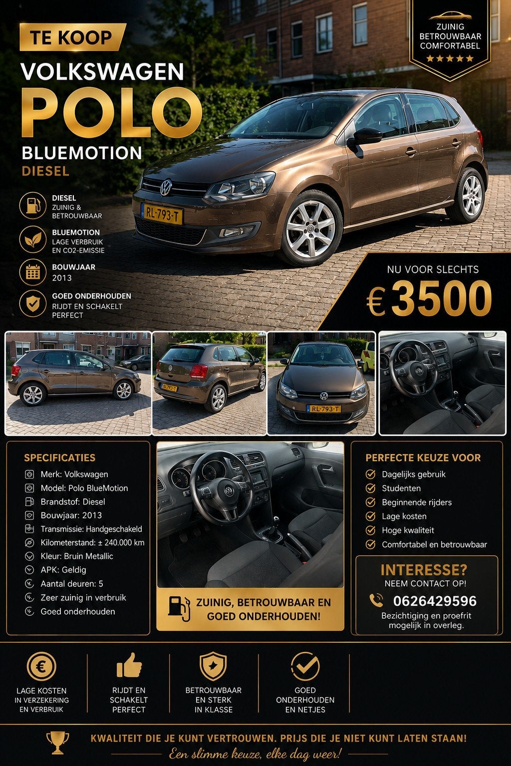 Volkswagen Polo Bluemotion, Auto diversen, Handleidingen en Instructieboekjes, Ophalen of Verzenden