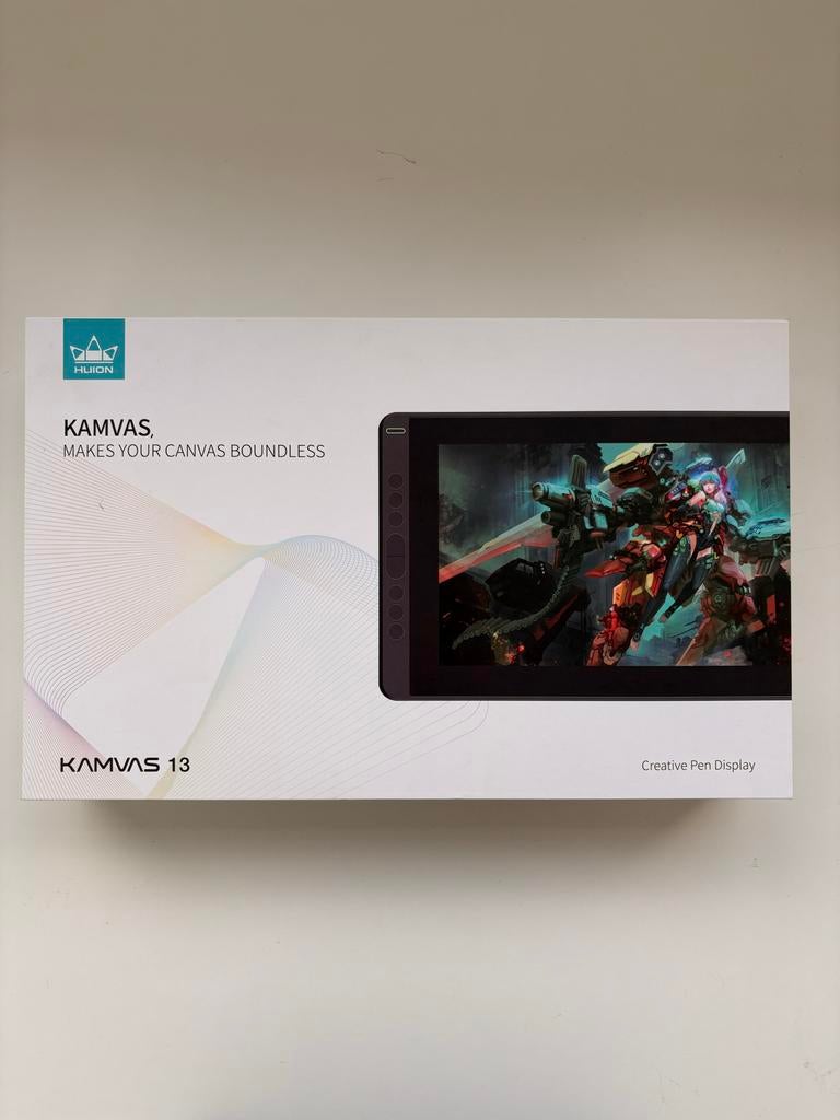 Huion Kamvas 13 Pen Display Tekentablet, Ophalen of Verzenden, Zo goed als nieuw, Bedraad