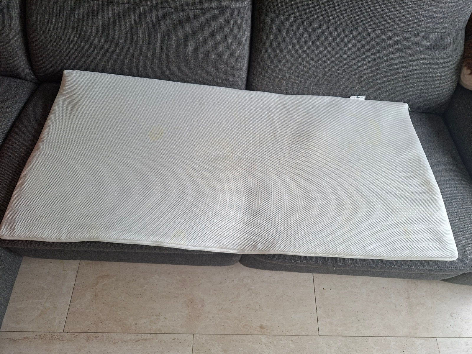 Zzzoo Airgosafe Panter ledikant matras topper 60x120cm, Ophalen of Verzenden, Gebruikt, Ledikant