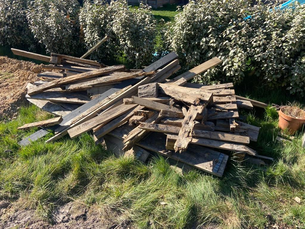 Hout om op te stoken., Tuin en Terras, Haardhout, Minder dan 3 m³, Ophalen, Overige houtsoorten