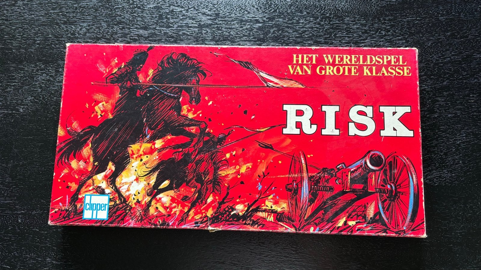 Risk bordspel - Oude versie rode doos, Hobby en Vrije tijd, Gezelschapsspellen | Bordspellen, Drie of vier spelers, Ophalen of Verzenden