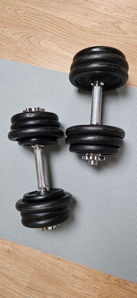 Tunturi Dumbellset, Sport en Fitness, Fitnessmaterialen, Ophalen, Zo goed als nieuw, Dumbbell