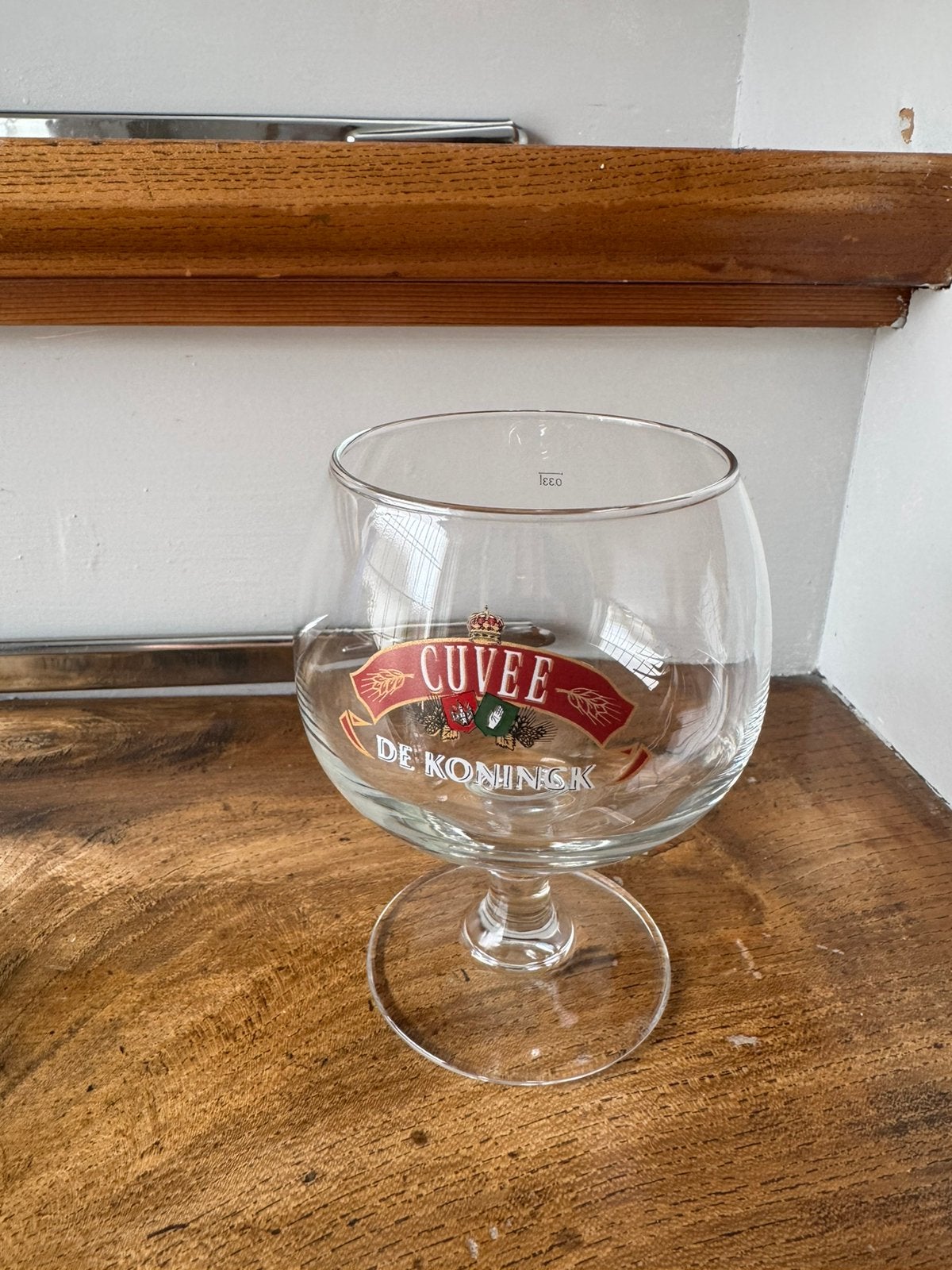 Cuvee De Koninck bierglas 0,33L, Verzamelen, Ophalen of Verzenden, Zo goed als nieuw, Glas of Glazen, Overige merken