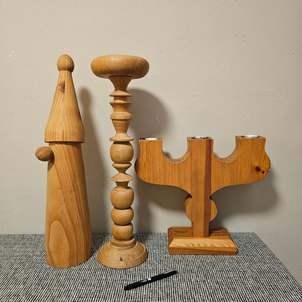 Gratis! Lotje grote Scandinavische items in massief hout, Ophalen, Overige materialen