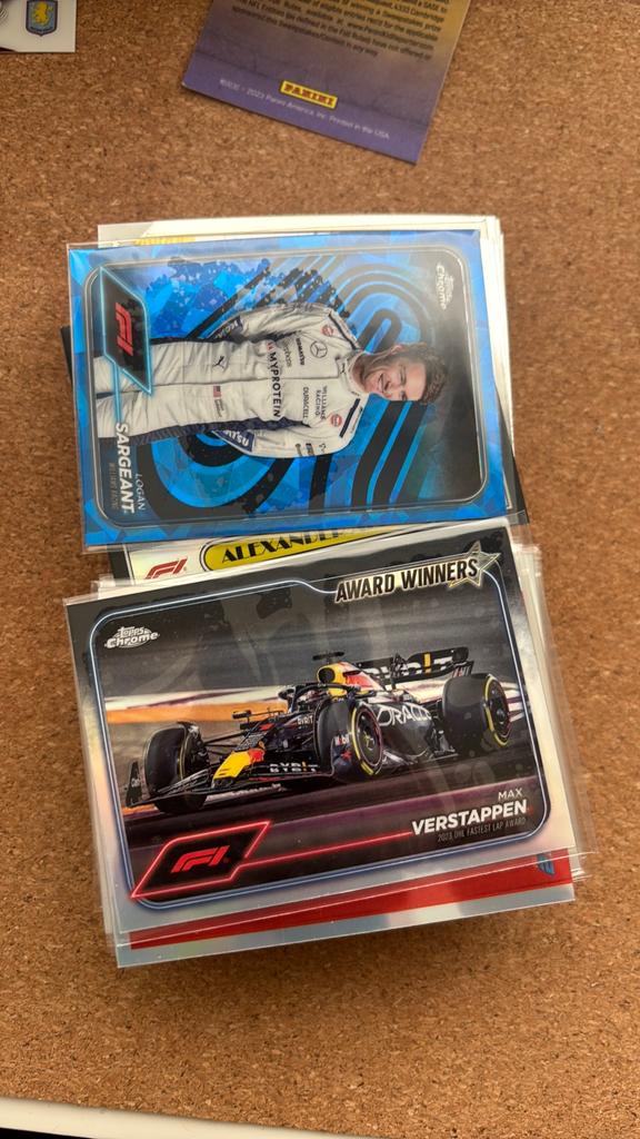 88 F1 kaarten: Red Bull, AlphaTauri, Aston Martin, F2, Ophalen of Verzenden, Zo goed als nieuw, Formule 1