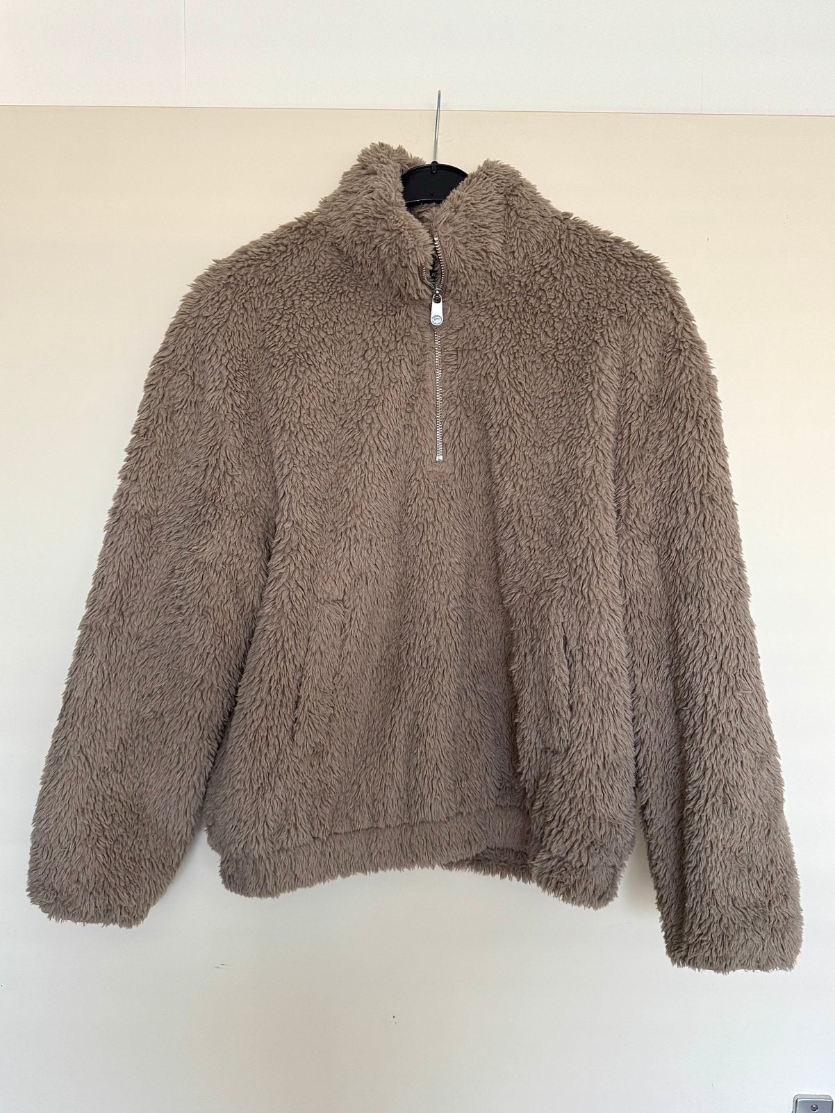 Vero Moda bruine zachte teddy trui/sweatshirt met rits maatM, Verzenden, Zo goed als nieuw, Maat 38/40 (M), Bruin