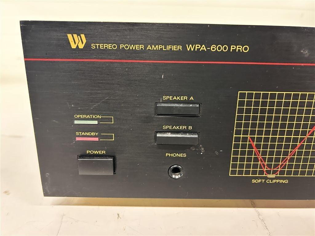 A7403. Stereo Power Amplifier WPA-600 PRO, Ophalen of Verzenden, Gebruikt, 120 watt of meer, Overige merken