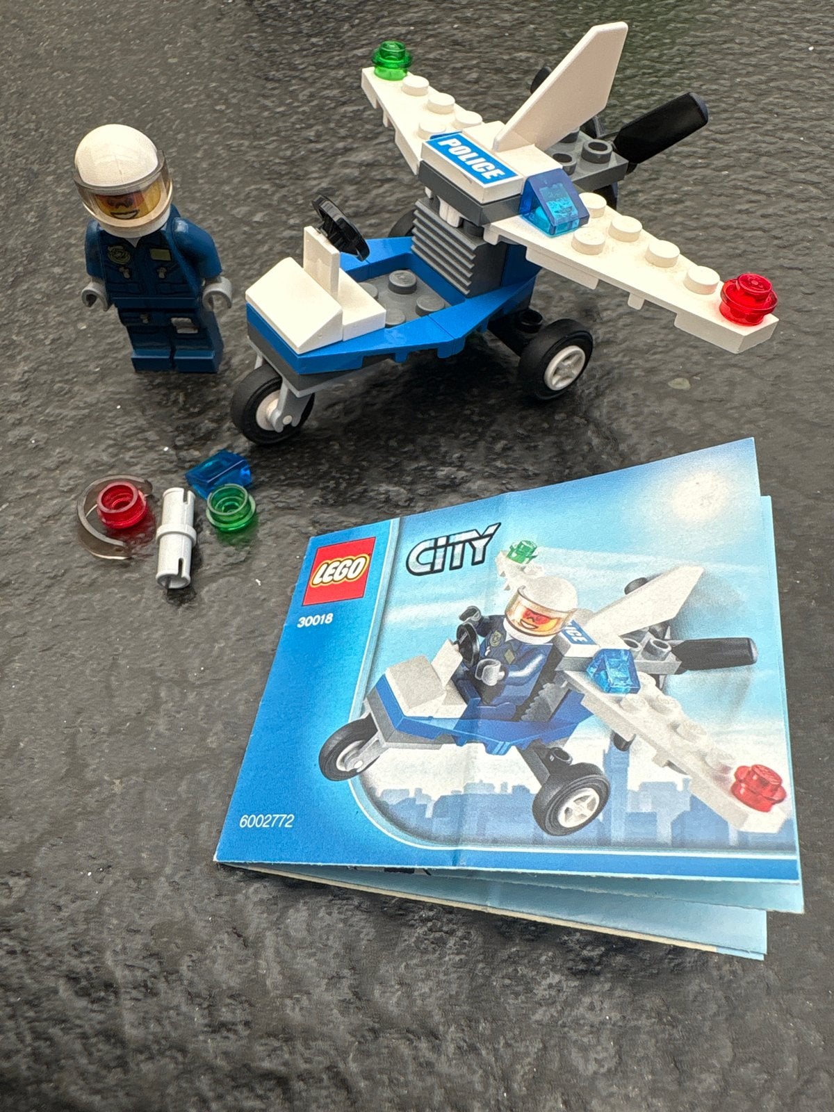 LEGO City Politie Vliegtuigje 30018 met minifiguur, City, Lego, Ophalen of Verzenden, Zo goed als nieuw