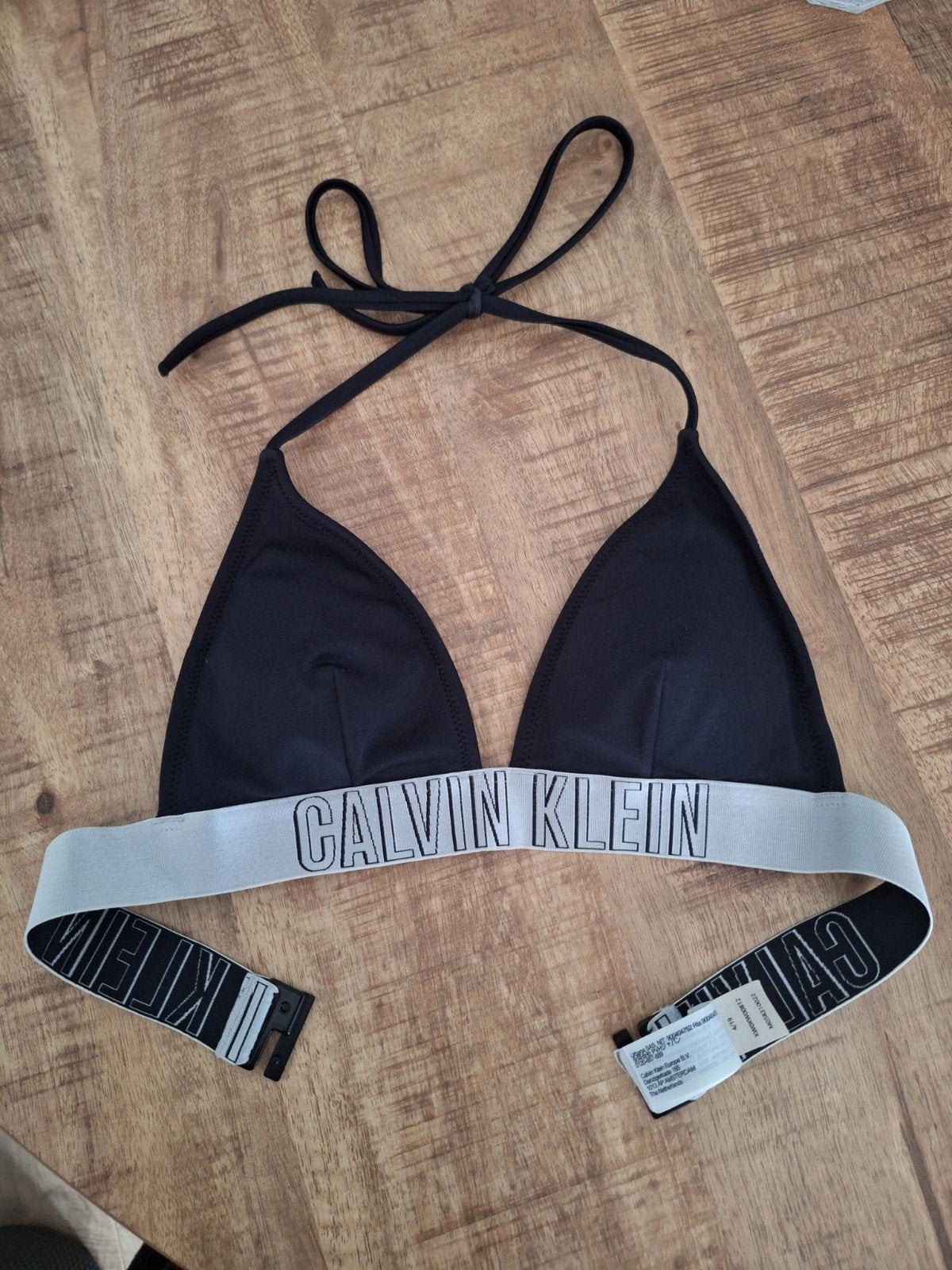 calvin klein bikinitop maat xs zwart grijs, Kleding | Dames, Zwart, Ophalen of Verzenden, Zo goed als nieuw, Bikini