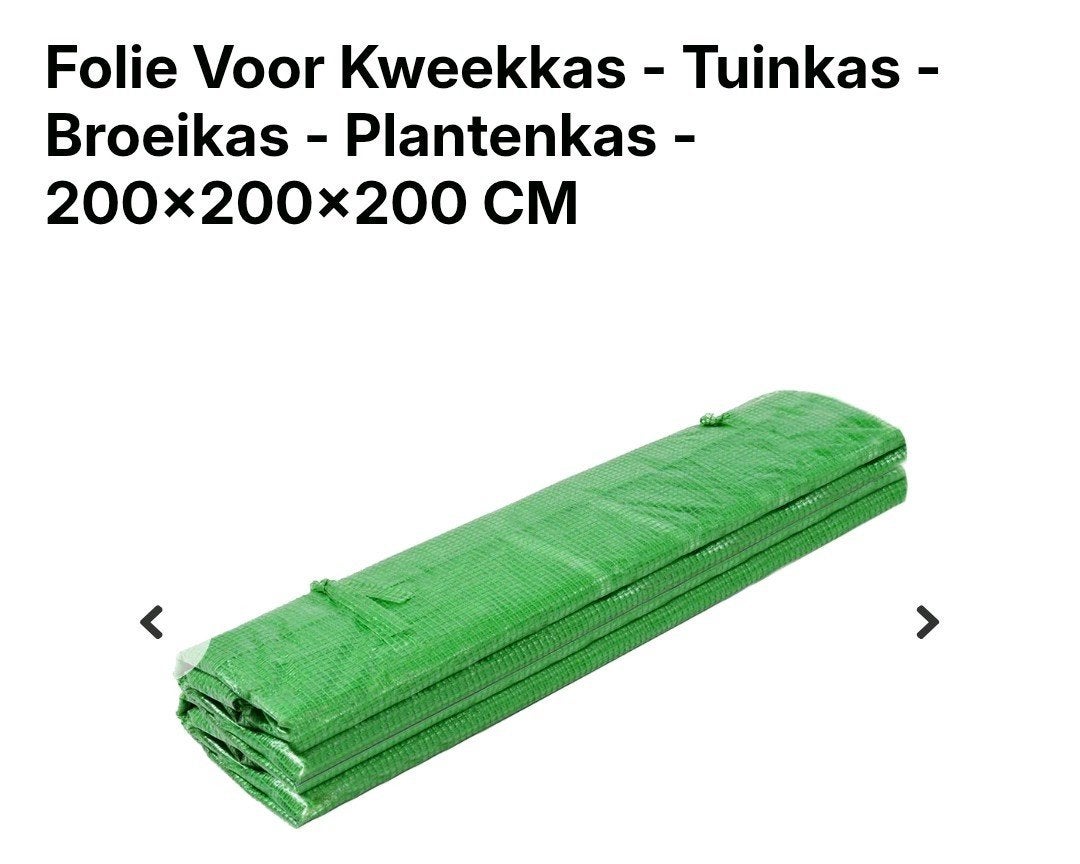 Springos Tunnelkas Folie 2x2x2m - Nieuw, Ophalen of Verzenden, Nieuw, Kunststof