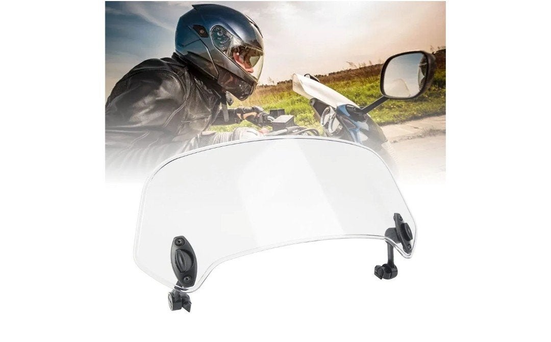 Universeel Motorfiets Windscherm - Verstelbaar, Ophalen of Verzenden, Nieuw