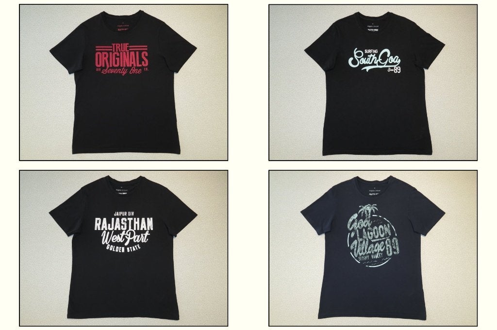 5 T-shirts – maat M, Ophalen of Verzenden, Gedragen, Maat 48/50 (M), Overige kleuren