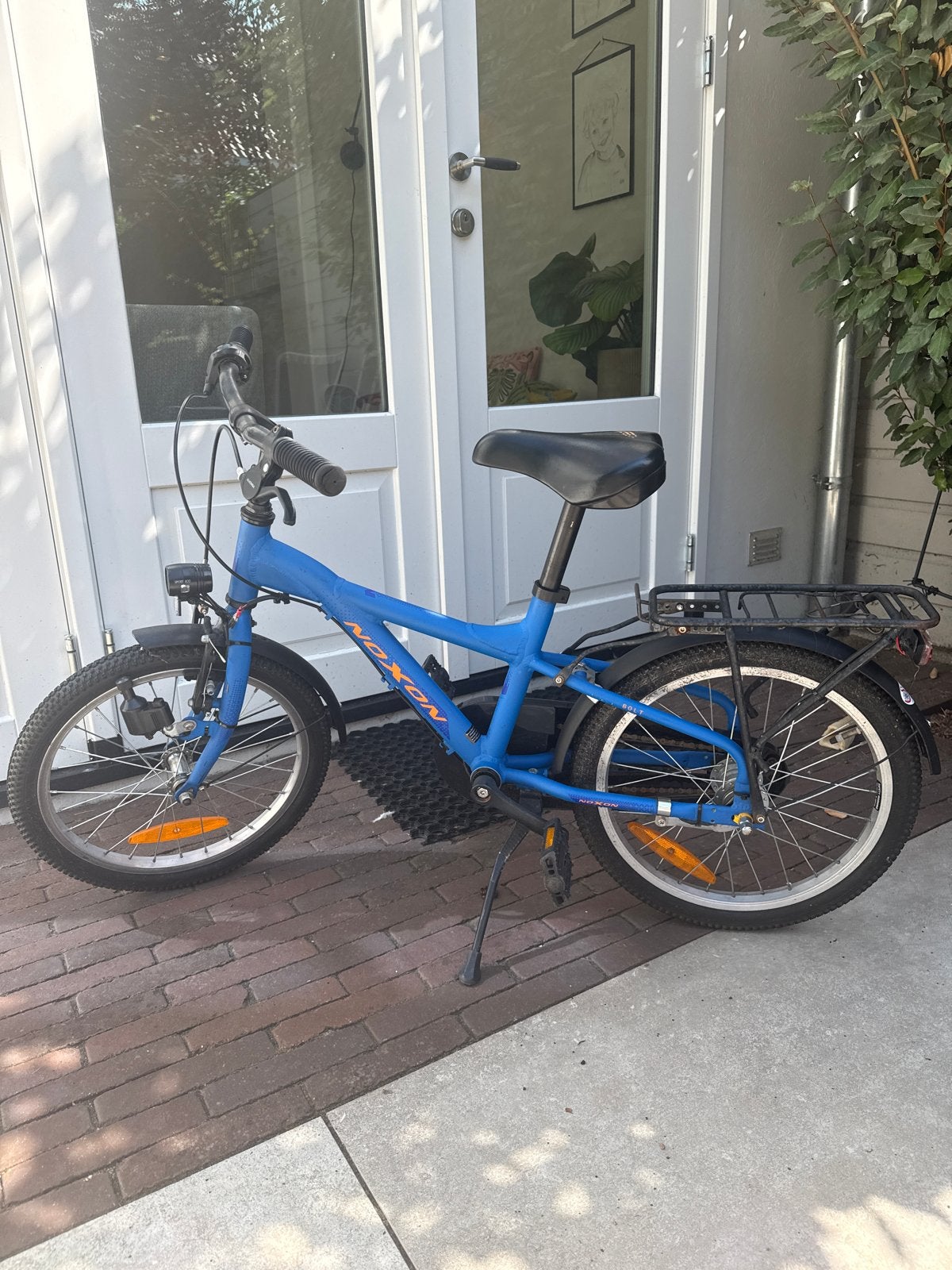 Noxon kinderfiets 16 inch - Blauw, Fietsen en Brommers, Fietsen | Kinderfietsjes, Ophalen, Zo goed als nieuw, Terugtraprem, 16 tot 20 inch