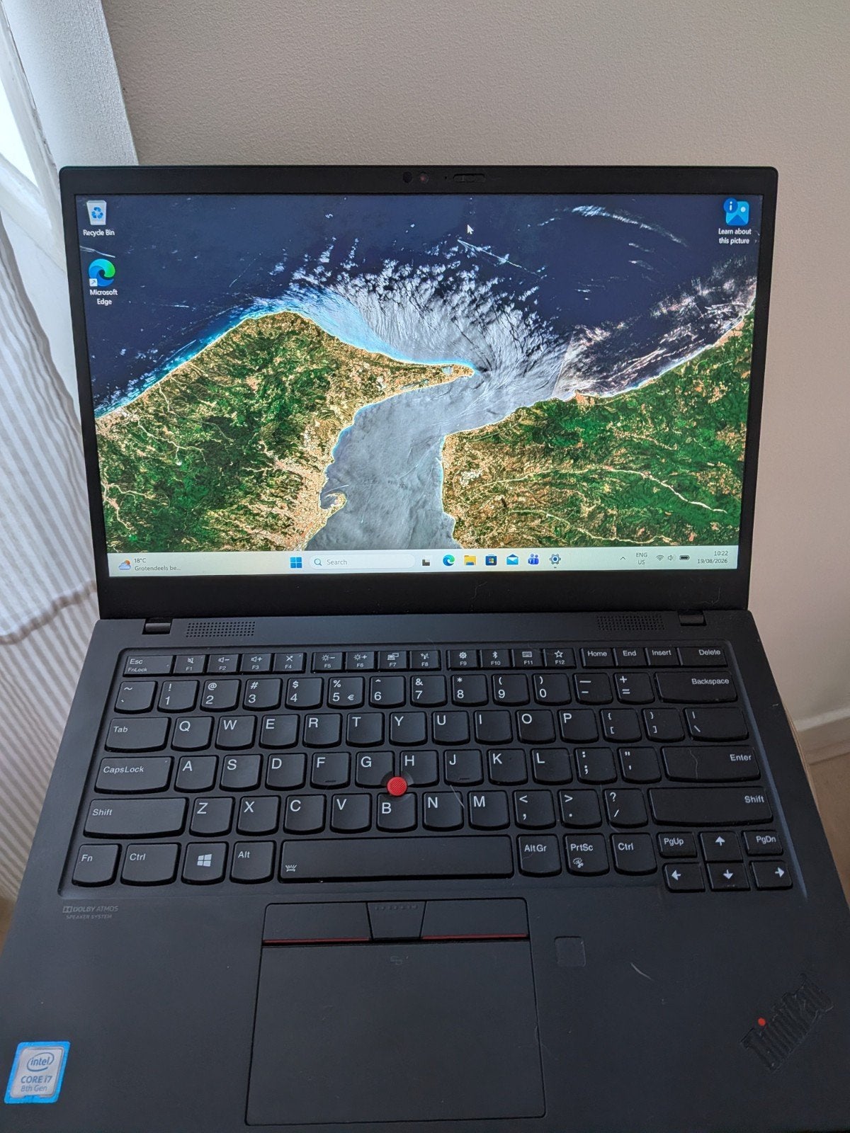 Lenovo Thinkpad X1 Carbon Gen 7 (i7, 16GB, 500GB), Ophalen, Gebruikt, 2 tot 3 Ghz, 14 inch