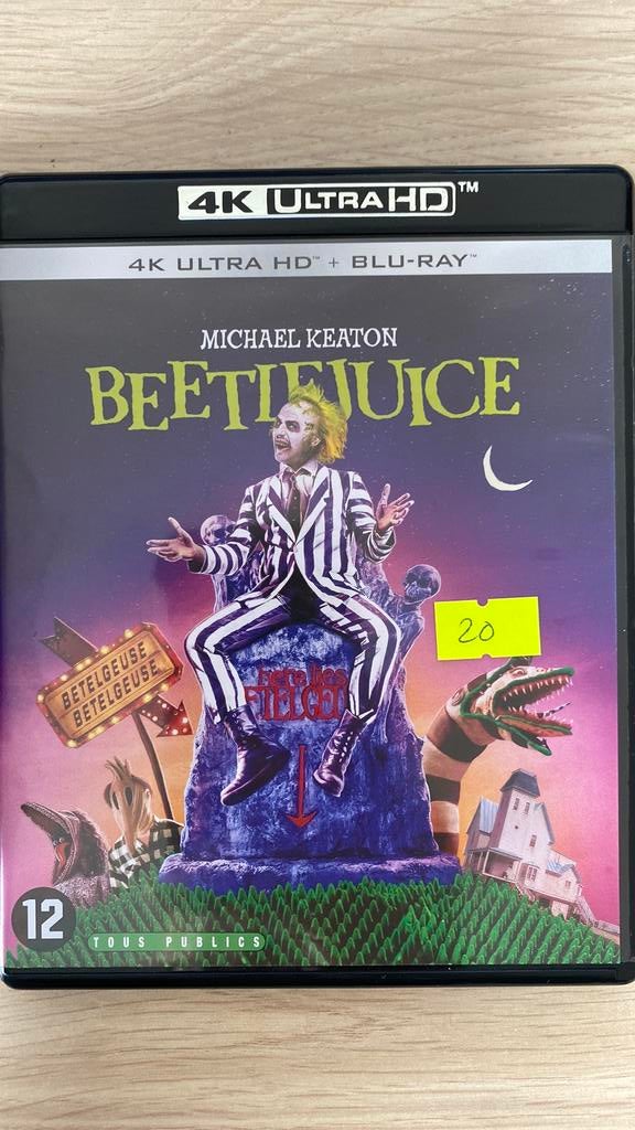 Beetlejuice 4K blu ray NL versie, Ophalen of Verzenden, Zo goed als nieuw, Horror