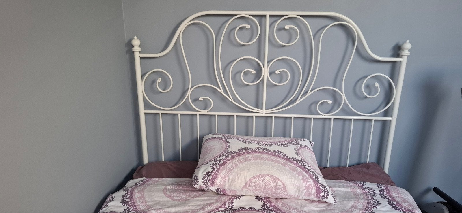 IKEA Leirvik tweepersoonsbed 140x200, Ophalen, Wit, Tweepersoons, 140 cm