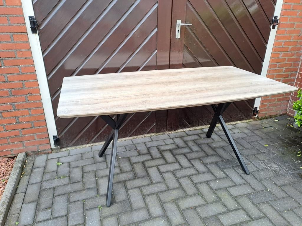 Eettafel, Huis en Inrichting, Tafels | Eettafels, Gebruikt, 50 tot 100 cm, 100 tot 150 cm, Drie personen, Rechthoekig, Overige houtsoorten