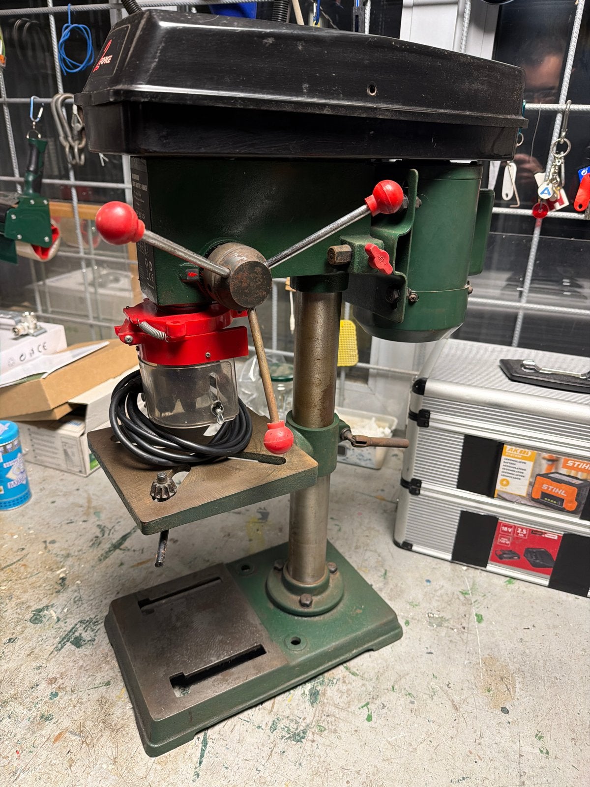 Kolomboormachine KB16-500 TFL 2-FORCE - 500 Watt, Ophalen, Gebruikt, Variabele snelheid, Kolomboormachine