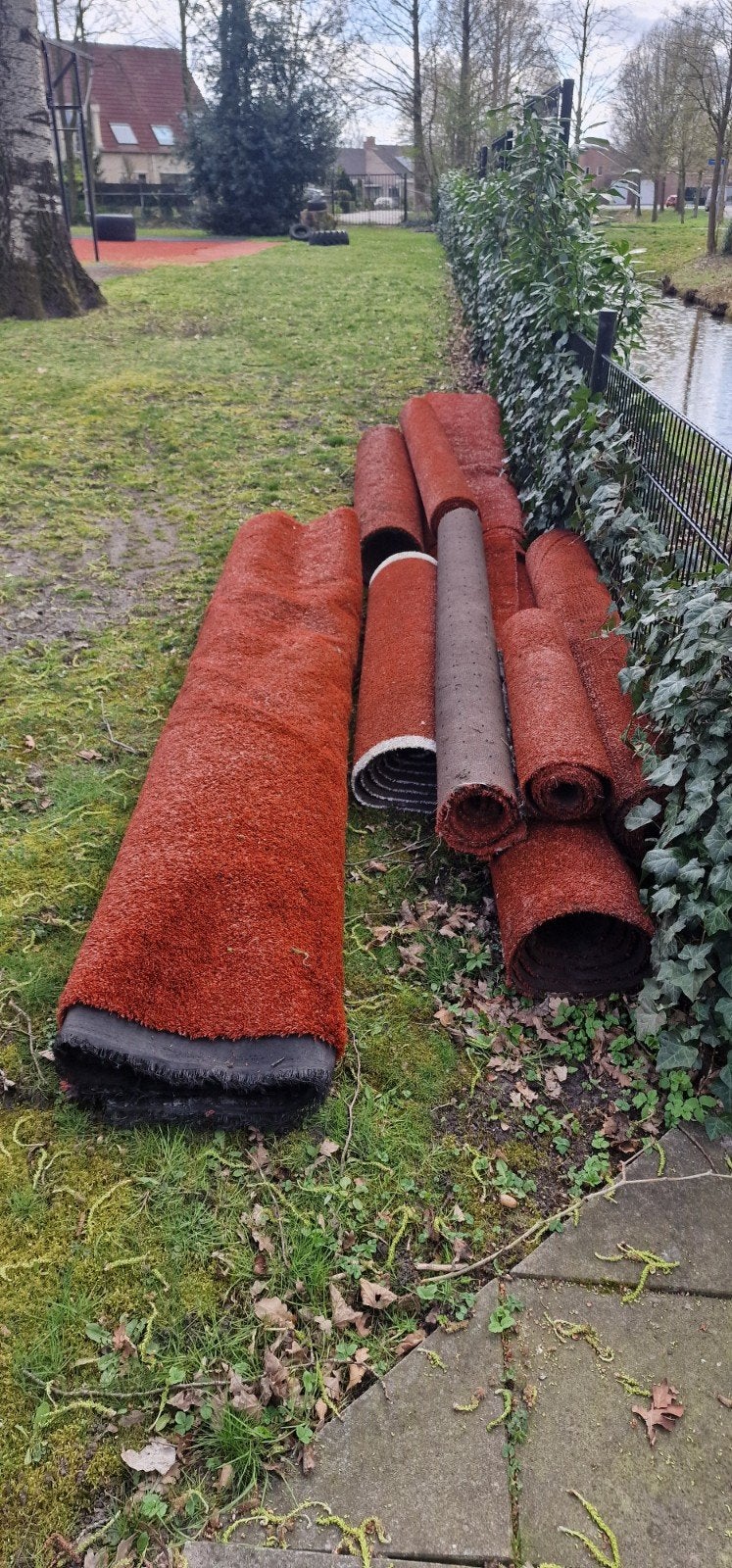 Rood kunstgras - Diverse afmetingen beschikbaar, Ophalen of Verzenden, Minder dan 10 m², USAsport, Trompstraat 16
