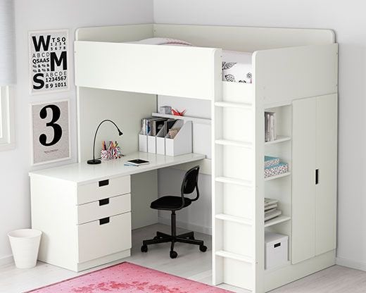 Smastad hoogslaper ikea, Kinderen en Baby's, Kinderkamer | Stapelbedden en Hoogslapers, Ophalen, Zo goed als nieuw, Hoogslaper