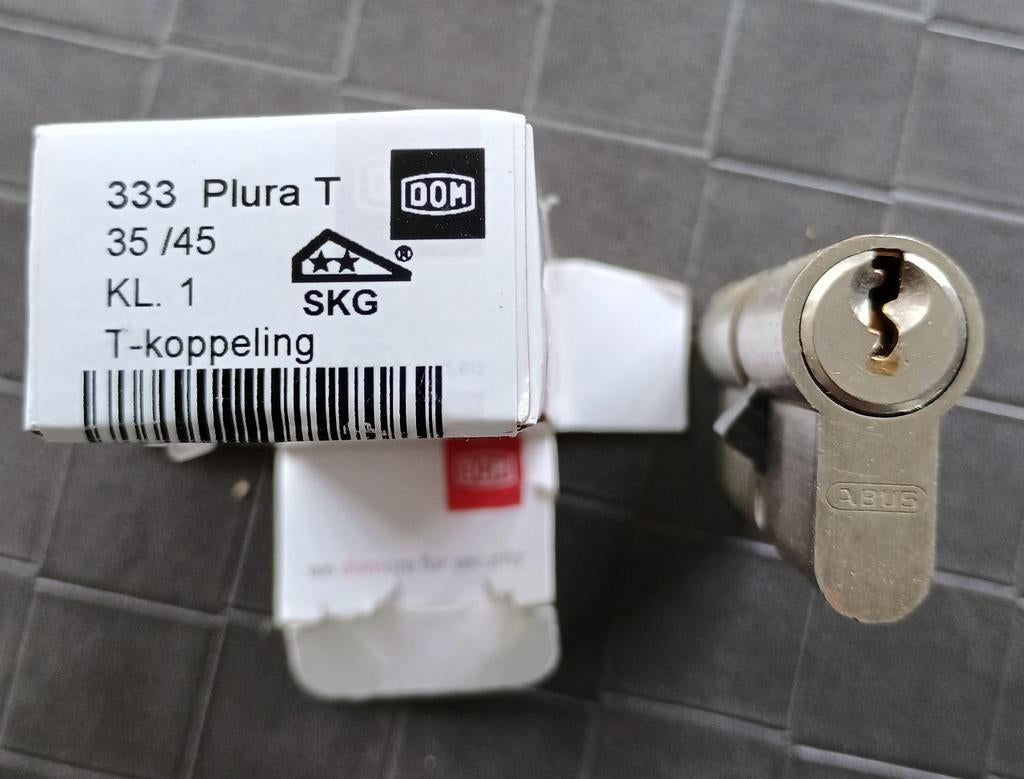 Abus buiten deurslot met 6 sleutels, Ophalen of Verzenden, Slot