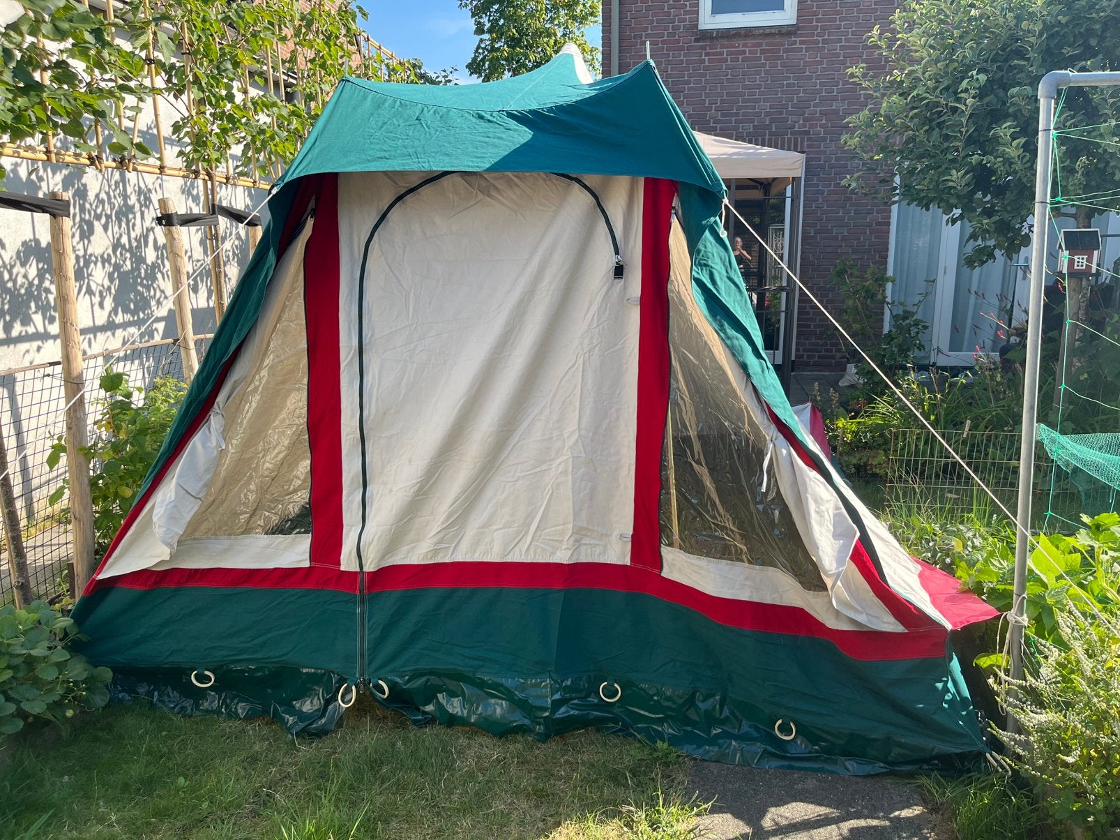 Umarex Pyramide 1 katoenen vier persoonstent, Caravans en Kamperen, Ophalen, Zo goed als nieuw, Tot en met 4