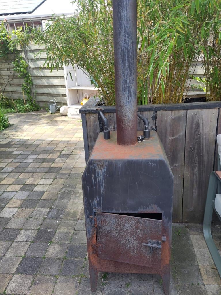 Hottubkachel Zwembadkachel hout met filterpomp - Snel warm!, Ophalen, Gebruikt, Filter, Vast