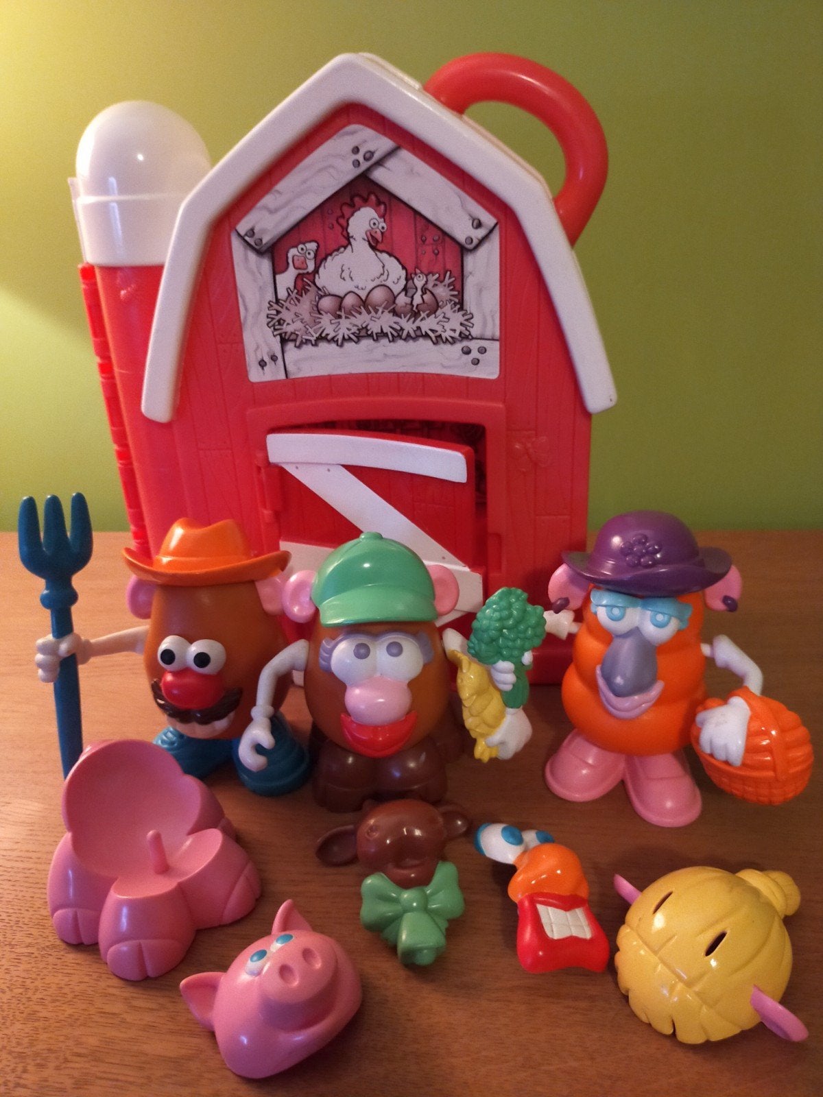 Mr.  Potato head met boerderij speelschuur set., Ophalen of Verzenden, Gebruikt, Jongen of Meisje