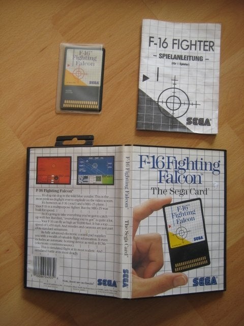 F-16 fighting falcon Sega Mastersystem Master System, Spelcomputers en Games, Games | Sega, Racen en Vliegen, 2 spelers, Ophalen of Verzenden