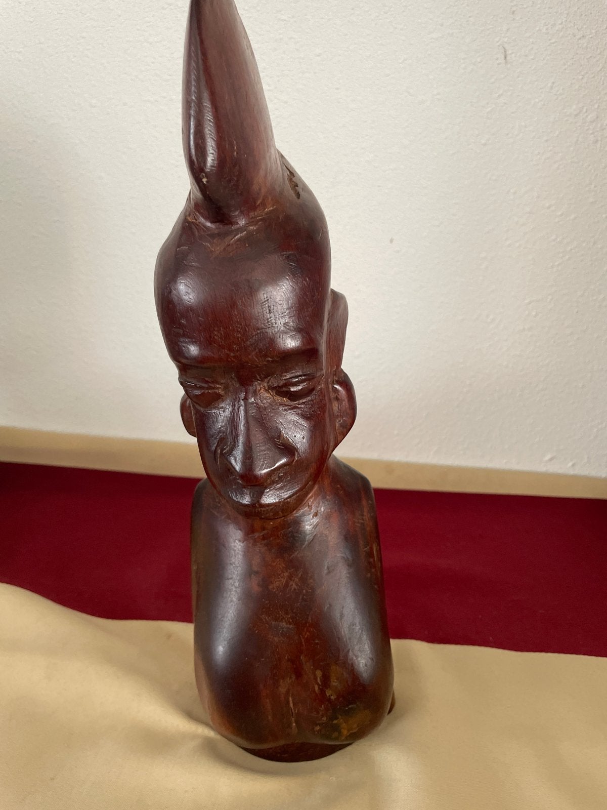 Prachtig handgesneden houten buste van een vrouw, Ophalen of Verzenden