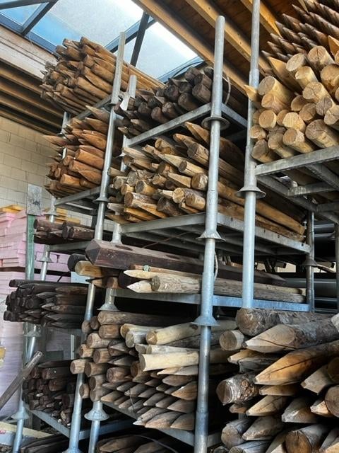 Hekwerk schapenhek robinia kastanje houten hek, Ophalen, Nieuw, Hout, Tuinhek