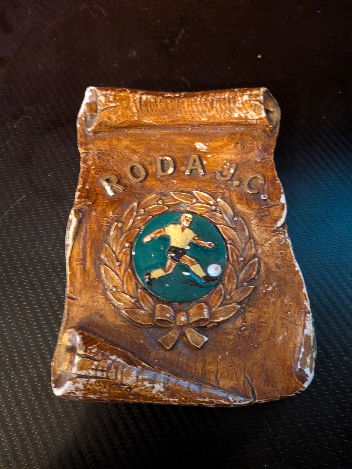 Vintage Roda JC tegel/plaquette, Ophalen of Verzenden, Gebruikt, Roda JC, Beeldje of Poppetje