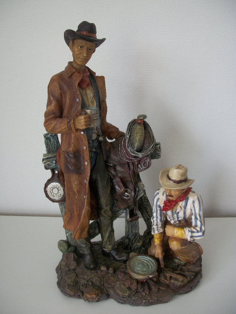 3x Cowboy, Zadel bij eten - Cowboy en Hond - zgan - per stuk, Ophalen of Verzenden, Zo goed als nieuw, Mens