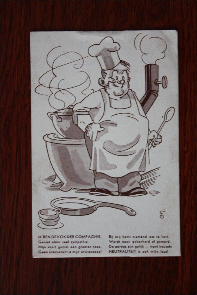 zoek oud humor kaart mobilisatie 1939 1940 2e wereldoorlog, Ophalen of Verzenden, Landmacht, Nederland, Foto of Poster