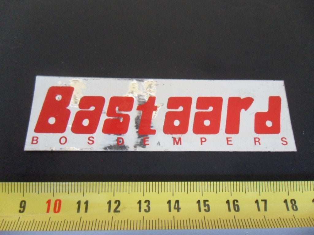 sticker BASTAARD  Bosdempers, Ophalen of Verzenden, Zo goed als nieuw