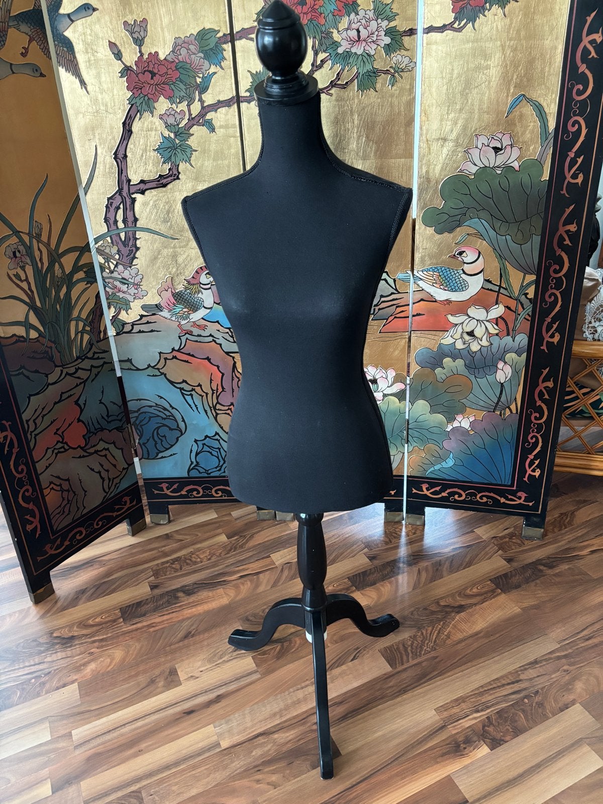 Zwarte vintage paspop/mannequin - In hoogte verstelbaar, Ophalen of Verzenden, Zo goed als nieuw, Overige typen