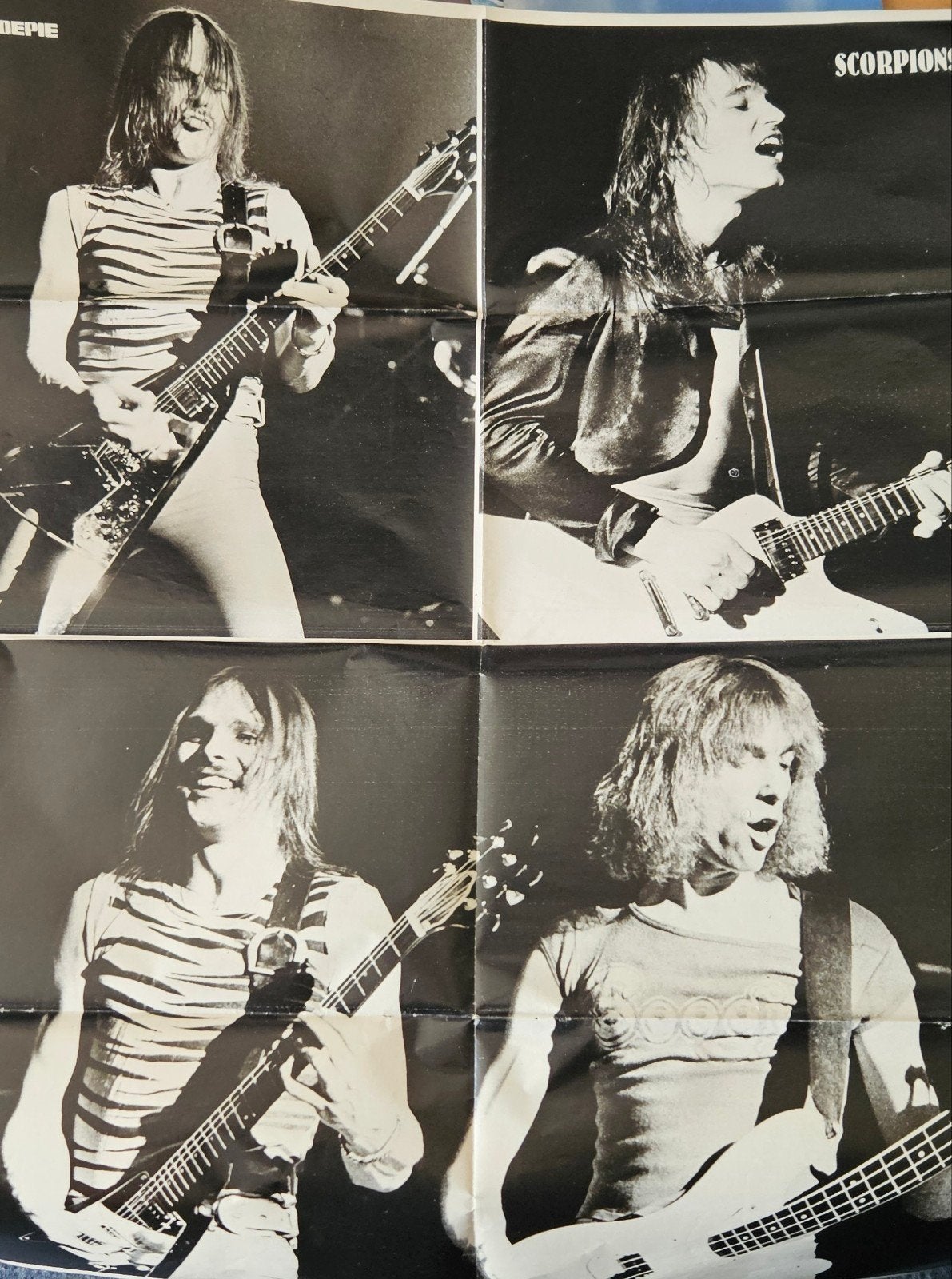poster the Scorpions, Ophalen of Verzenden, Zo goed als nieuw, Poster, Artwork of Schilderij