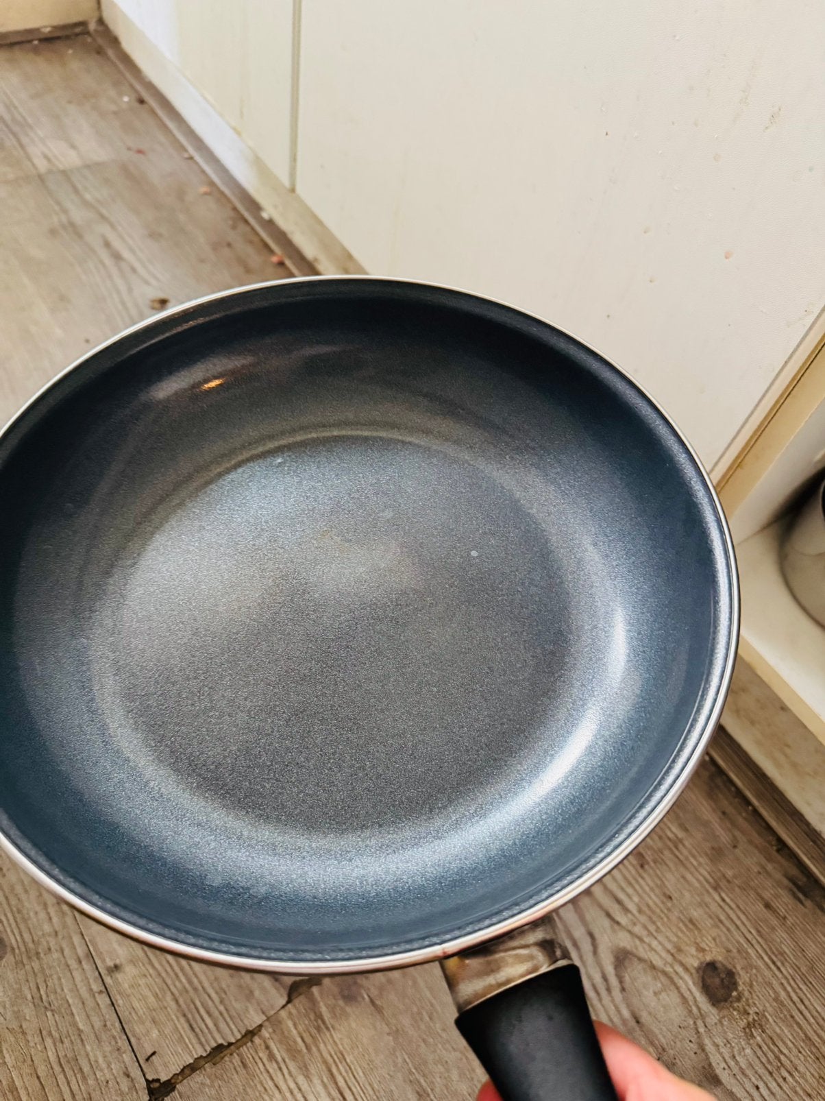 Ceramic + stainless steel pan, Ophalen, Zo goed als nieuw, Rvs