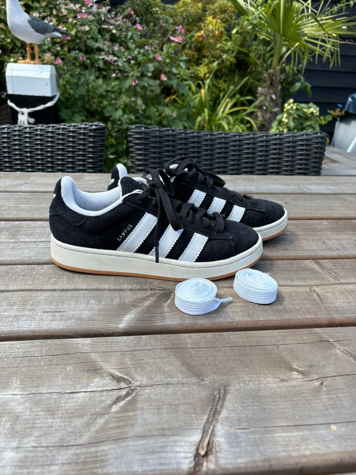Adidas Campus, Zwart, Ophalen of Verzenden, Sneakers of Gympen, Zo goed als nieuw
