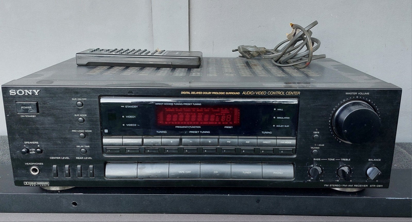 Sony STR-DE400 AV Receiver met afstandsbediening, Gebruikt, Ophalen of Verzenden, 60 tot 120 watt, Sony