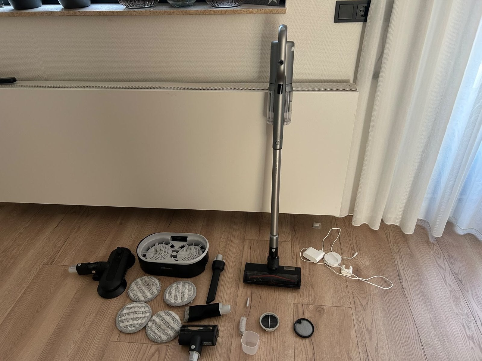 Roidmi RS70 Draadloze Steelstofzuiger met dweilfunctie, Witgoed en Apparatuur, Draadloos, Ophalen of Verzenden, Zo goed als nieuw