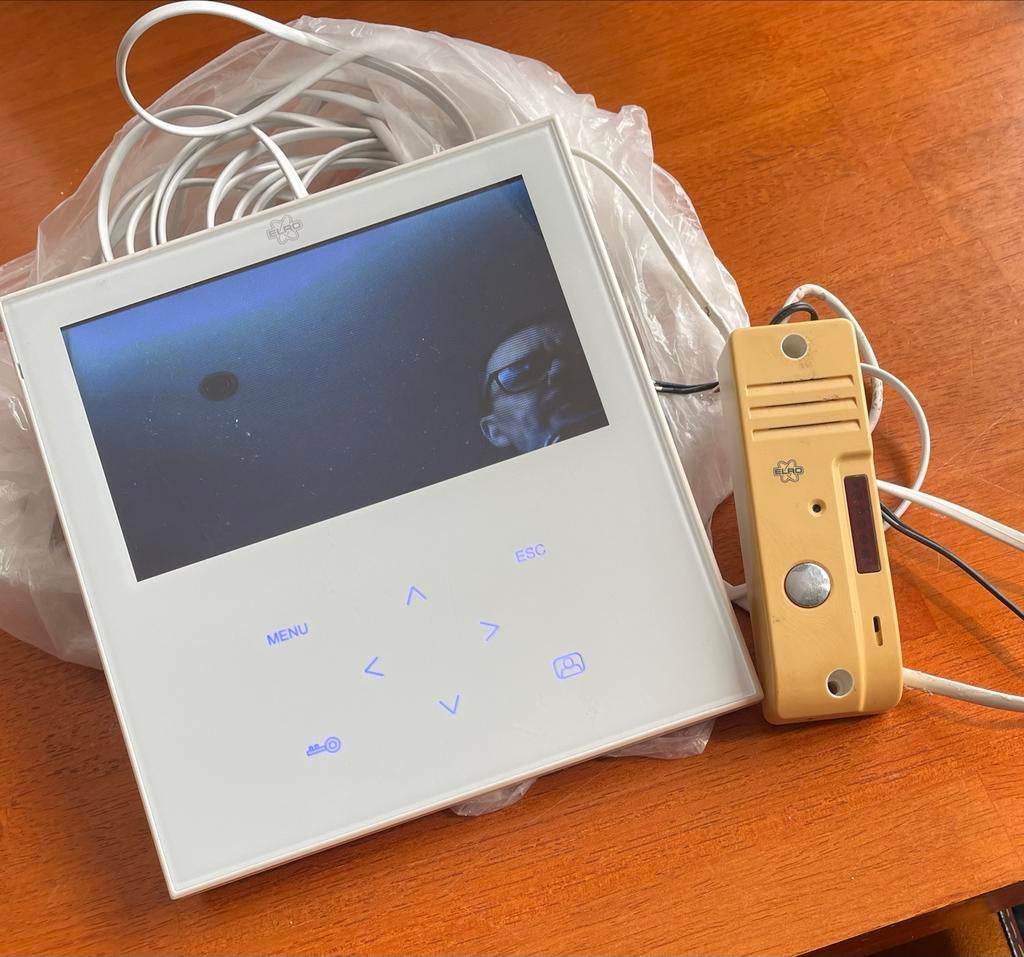 Elro Video Deurbel Intercom Systeem, Huis en Inrichting, Deurbellen, Ophalen of Verzenden, Bewegingsdetectiesensor, Gebruikt, Bedraad