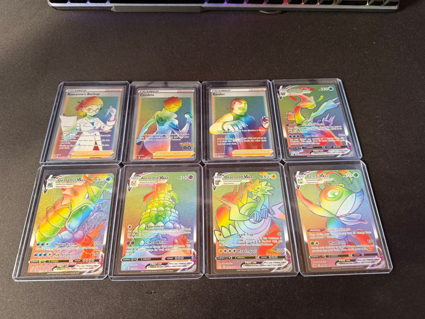 Pokémon kaarten: Rainbow cards Full arts, Ophalen of Verzenden, Zo goed als nieuw, Meerdere kaarten