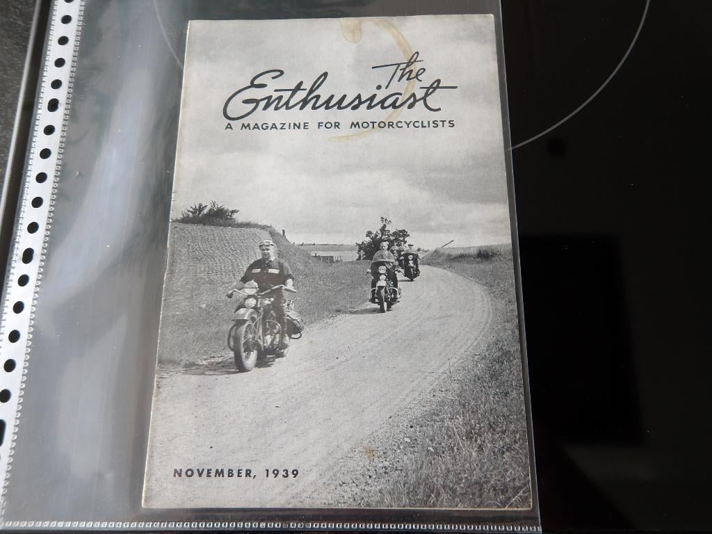 Harley Davidson The Enthusiast Nov 1939, Motoren, Verzenden, Harley-Davidson of Buell